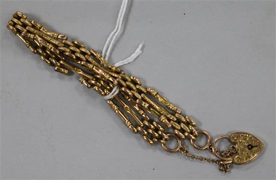 A 9ct gold bracelet 7.1 grams